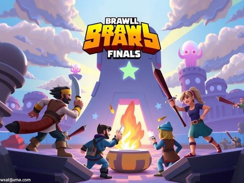 Brawl Stars World Finals 2023 Day 3 Trophy Ceremony - Luminosity Gaming celebrating victory