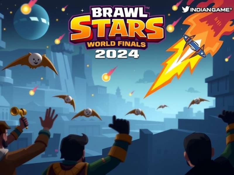 Brawl Stars World Finals 2024 Day 3 - Winning team lifting the championship trophy
