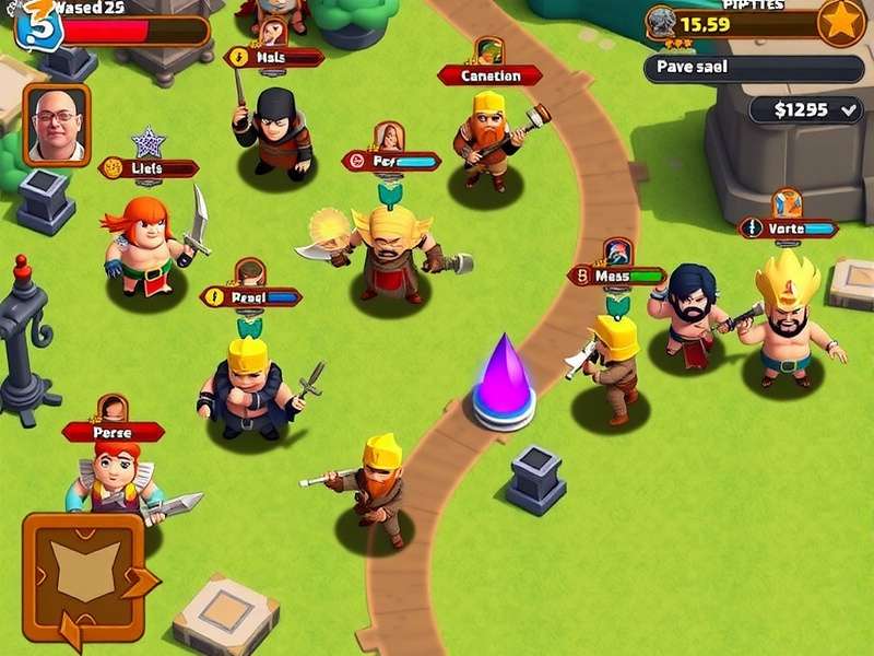 Brawl Stars gameplay screenshot showing characters and battle
