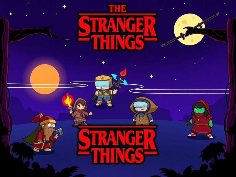 Brawl Stars और Stranger Things Collaboration का प्रमोशनल आर्ट