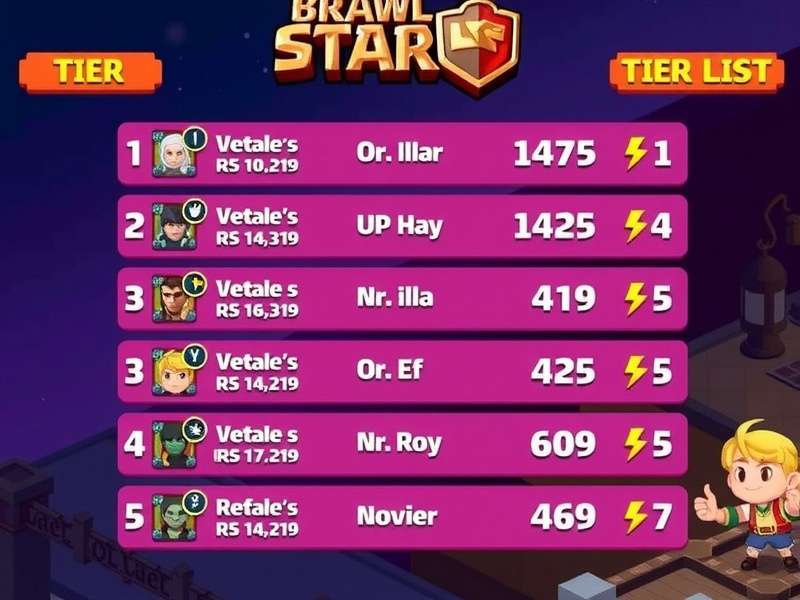 Brawl Stars Tier List Tiermaker - सभी ब्रॉलर्स की दृश्य रैंकिंग