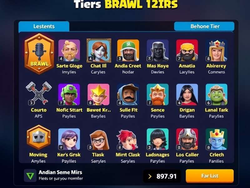 Brawl Stars Tier List Analysis Chart