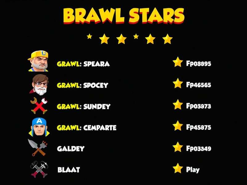 Brawl Stars Characters Collage Artwork