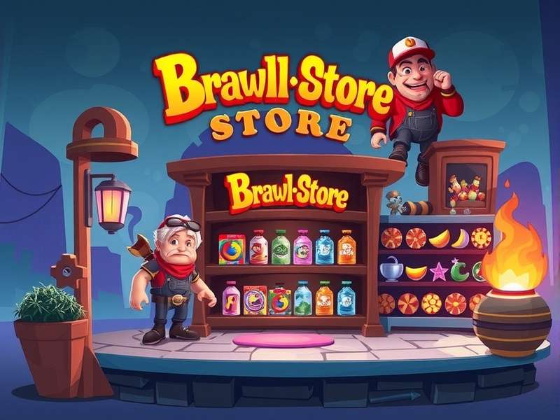 Brawl Store interface showing daily deals and exclusive skins