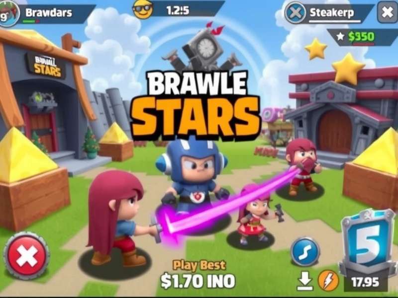 Brawl Stars gameplay on PC screen with emulator interface