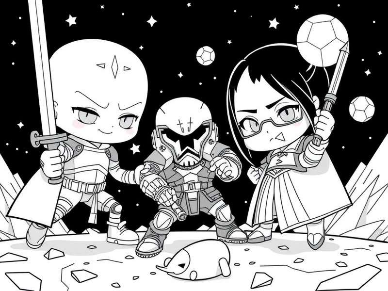 Brawl Stars coloring page featuring Spike and Shelly