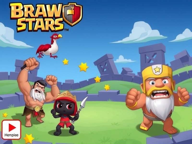 Brawl Stars gameplay on mobile device showing intense battle action