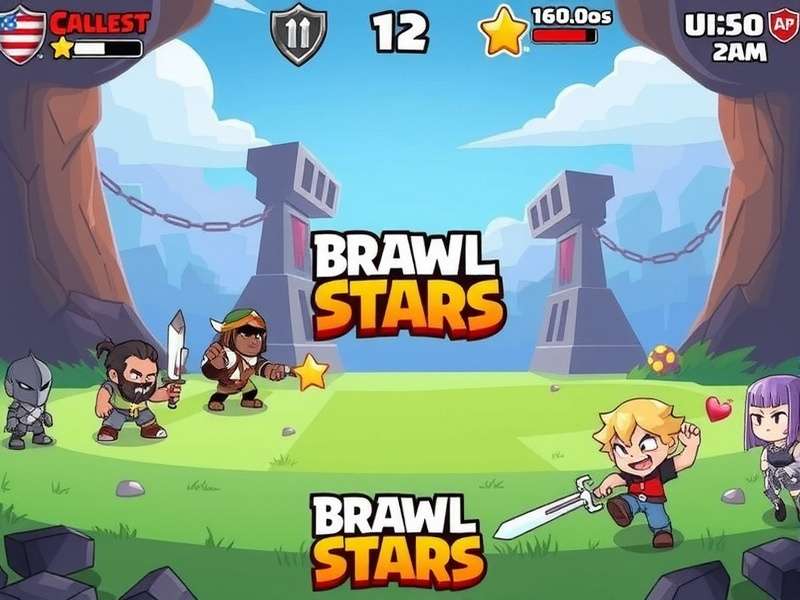 Brawl Stars gameplay action on a mobile device