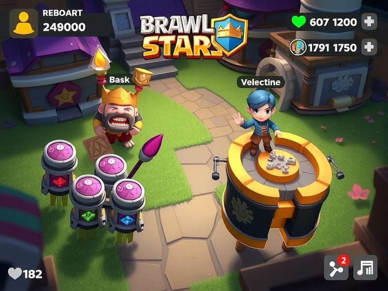 Brawl Stars vibrant gameplay scene on a mobile device