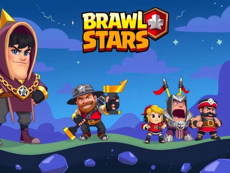 Esports arena with players competing in Brawl Stars tournament