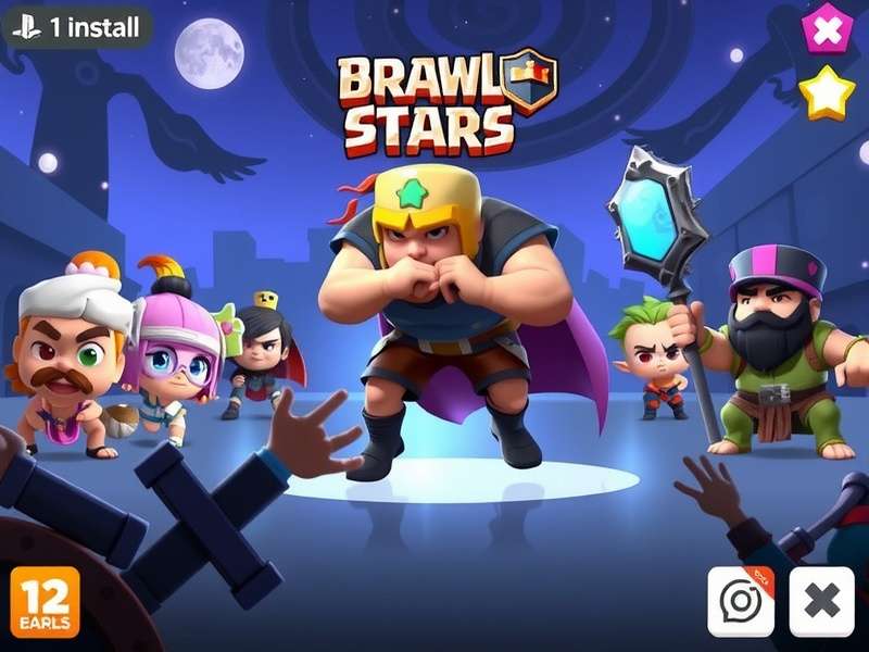 Brawl Stars gameplay on mobile device in Indian setting