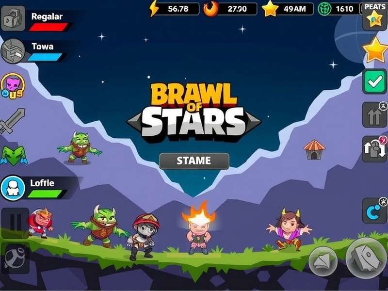 Brawl Stars gameplay on PC with keyboard and mouse showing Gem Grab mode