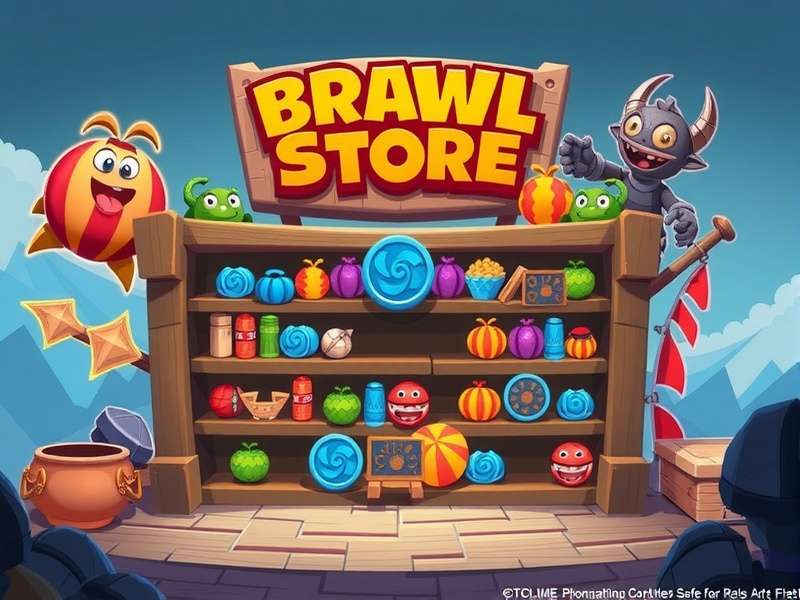Brawl Stars gameplay featuring multiple brawlers in action arena