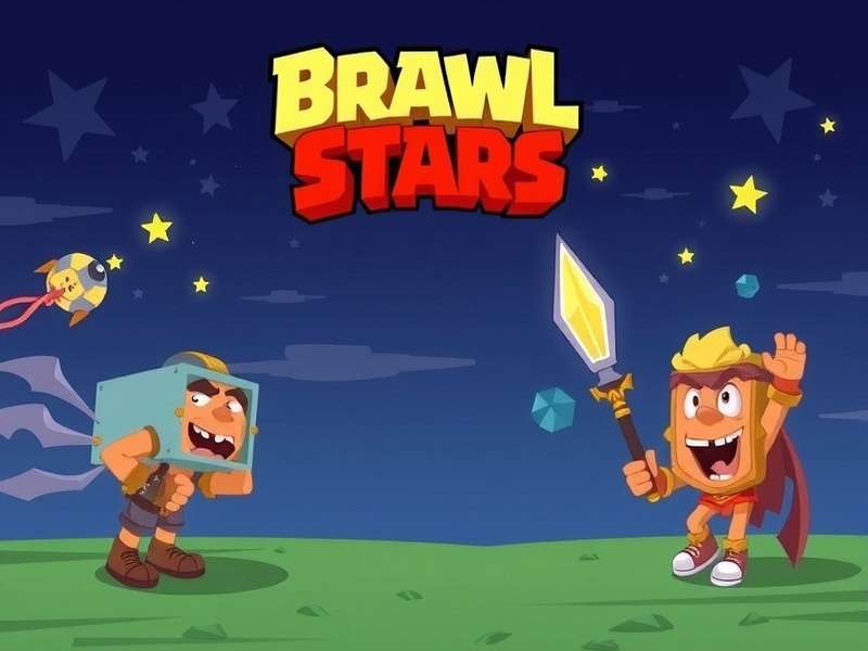 Brawl Stars India banner showing multiple brawlers in action with vibrant colors